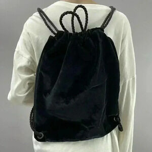 Pierre Darre Velvet Bag Backpack Drawstring Italian Designer Fashion Satchel